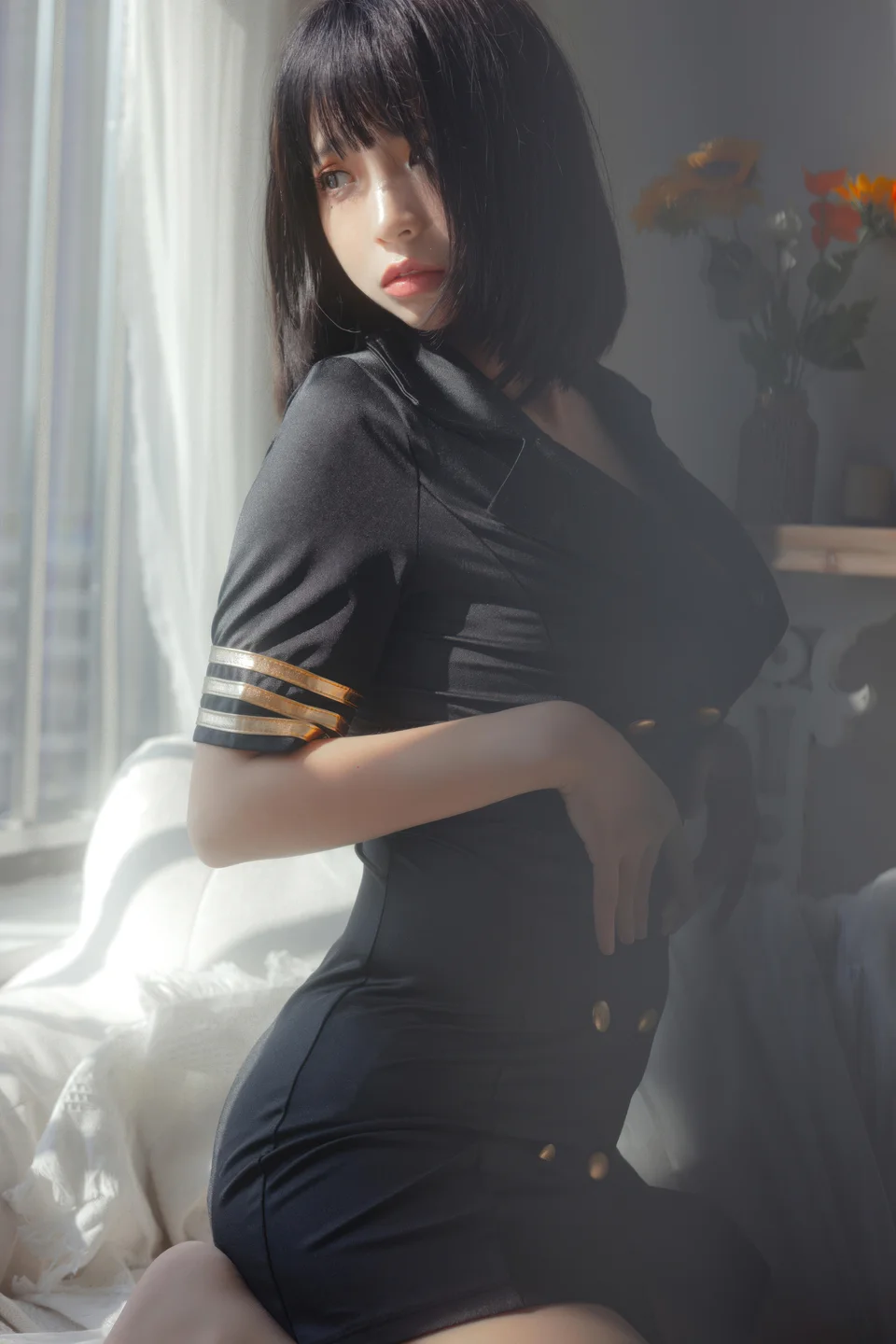 疯猫ss - No.158 黑色制服 [40P-284MB] tg@simisebaisi 【丝足阁】017.webp